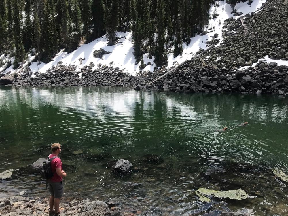 Hiking on the beautiful Grand Mesa.