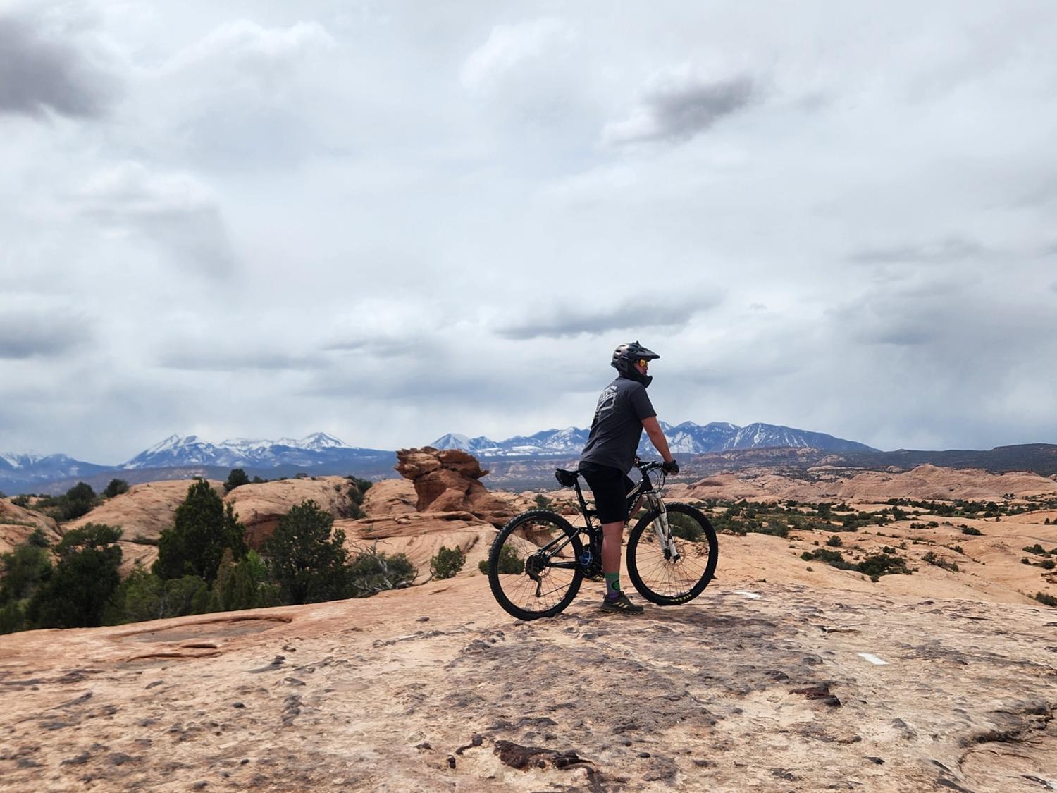 Mountain biking in Moab, Utah.